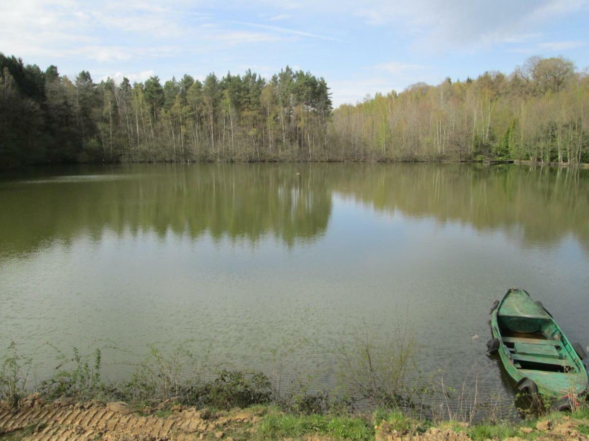 Florennes Gite Neuf 150 M2 Devant Un Grand Lac Prive De 2 Hectares Poissonneux Au Milieu Des Bois Bagian luar foto